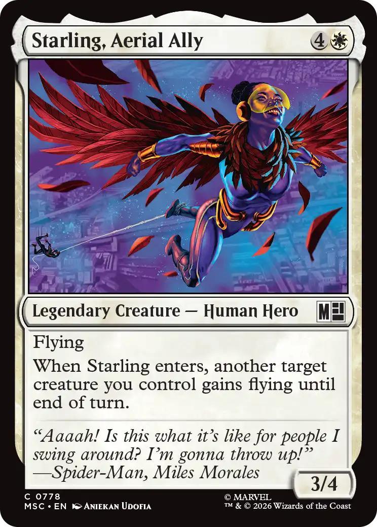 Starling, Aerial Ally [778] [Jumpstart] [Marvel Super Heroes: Commander] [Non-Foil]