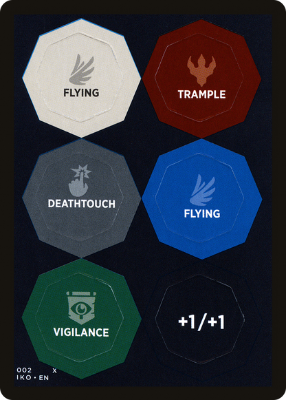 Ability Punchcard (Thick) [01/02] [14] [Ikoria Lair of Behemoths Tokens] [Non-Foil]