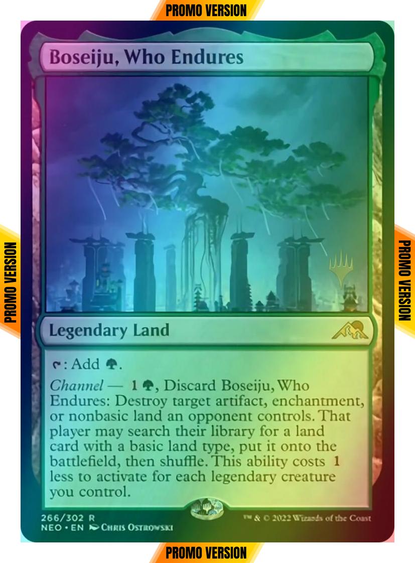 Boseiju, Who Endures [Promo Pack] [266p] [Kamigawa: Neon Dynasty: Promos] [Foil]