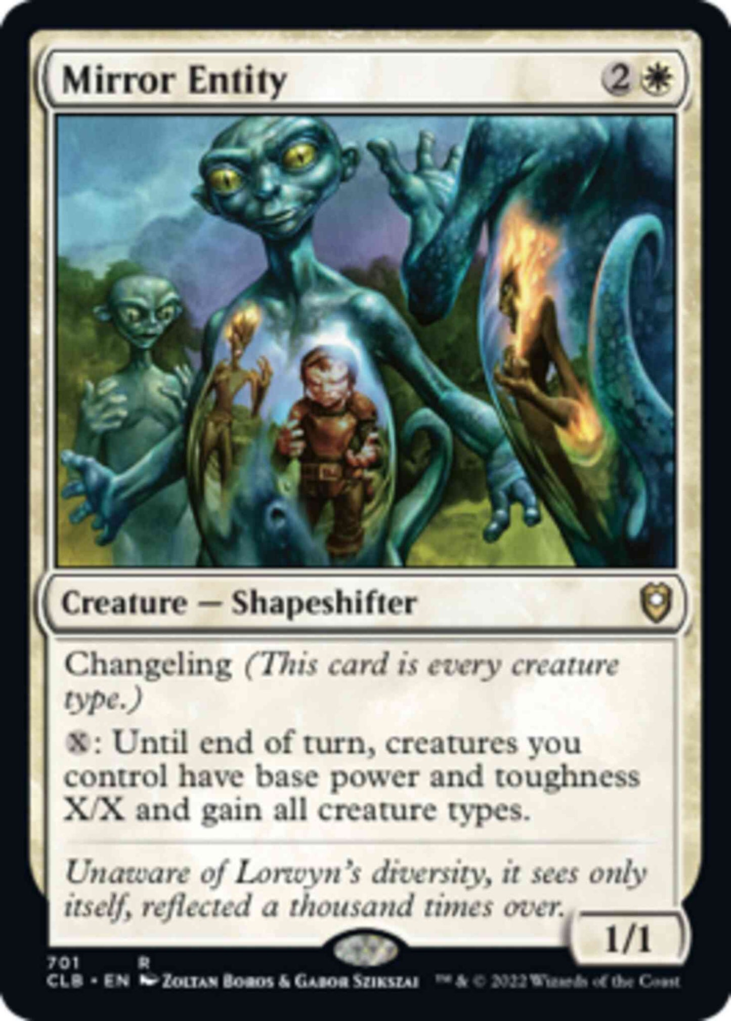 Mirror Entity [701] [Commander Legends: Battle for Baldur's Gate] [Non-Foil]