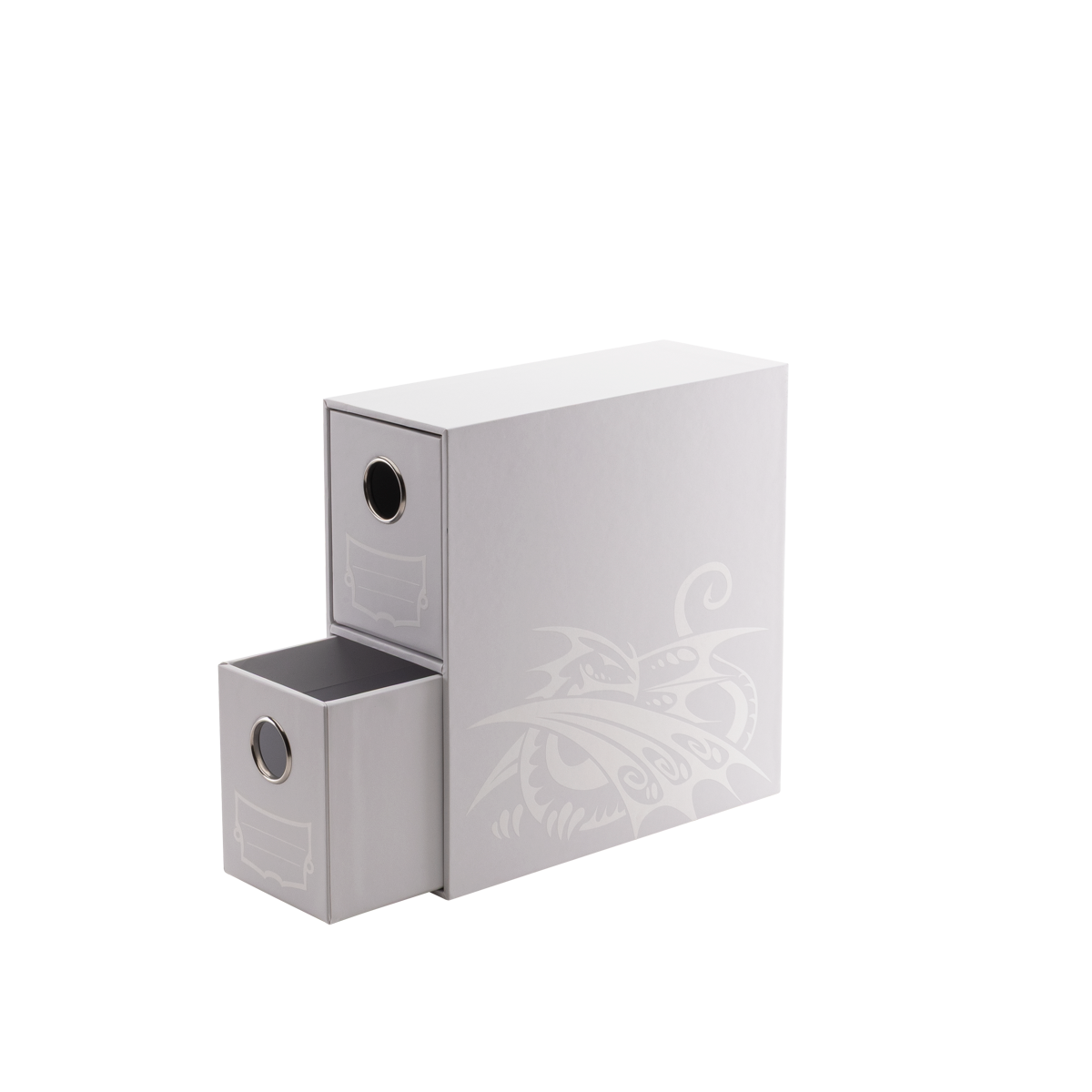 Dragon Shield Fortress Card Drawers - Vertical 2 Row - 590+ - White
