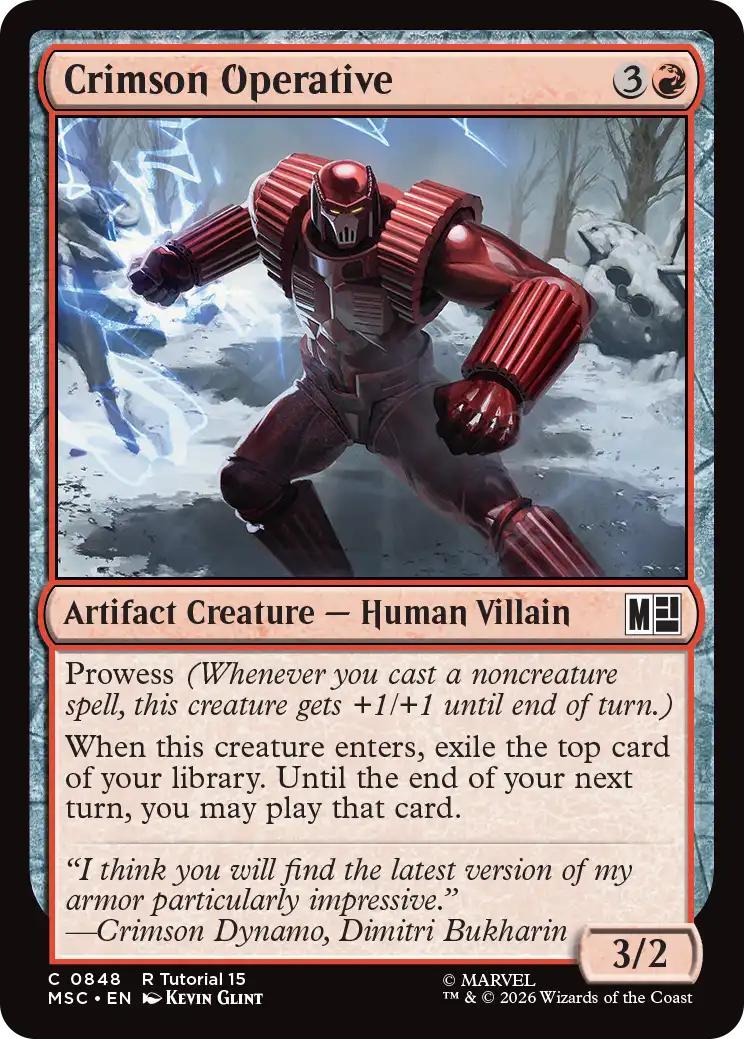Crimson Operative [848] [Beginner Box] [Marvel Super Heroes: Commander] [Non-Foil]