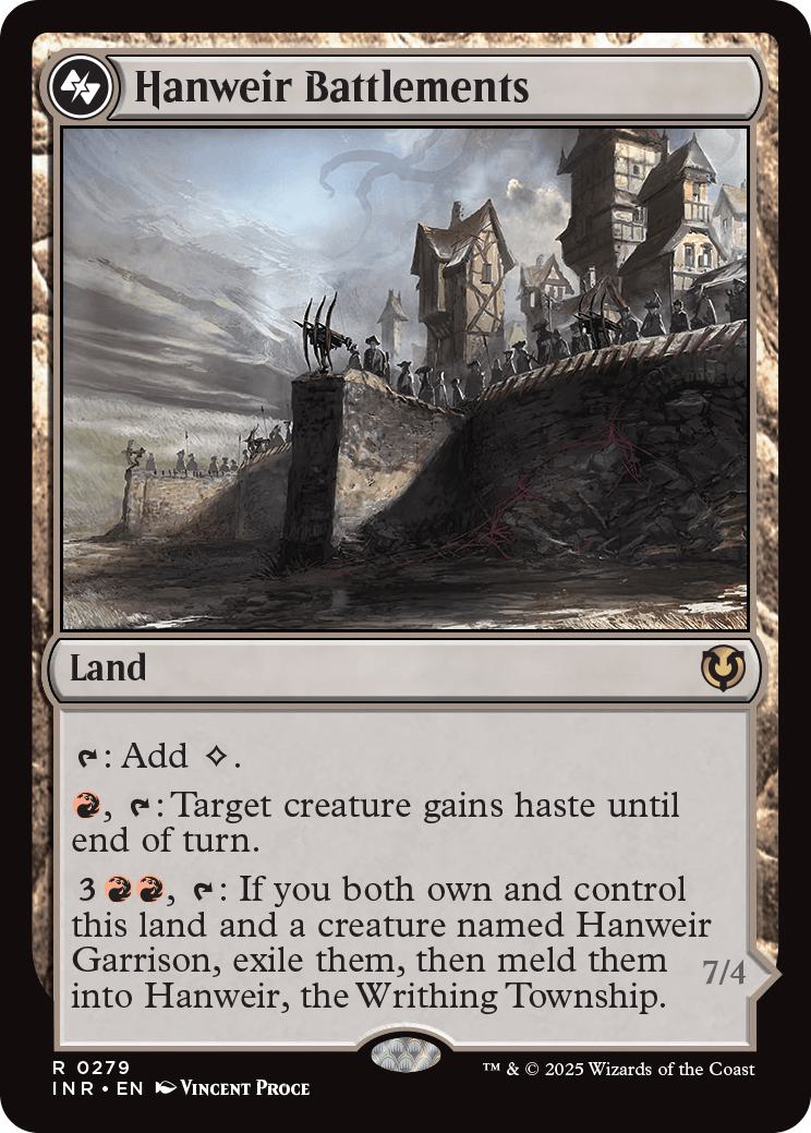 Hanweir Battlements // Hanweir, the Writhing Township [279] [Innistrad Remastered] [Non-Foil]