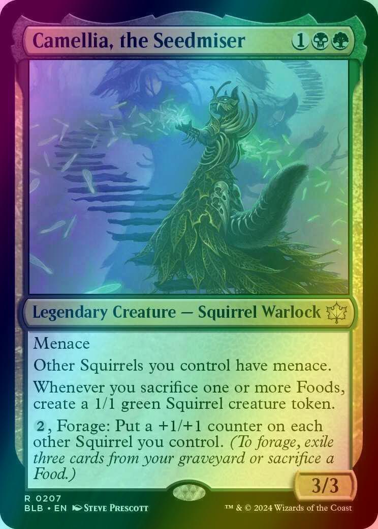 Camellia, the Seedmiser [207] [Bloomburrow] [Foil]