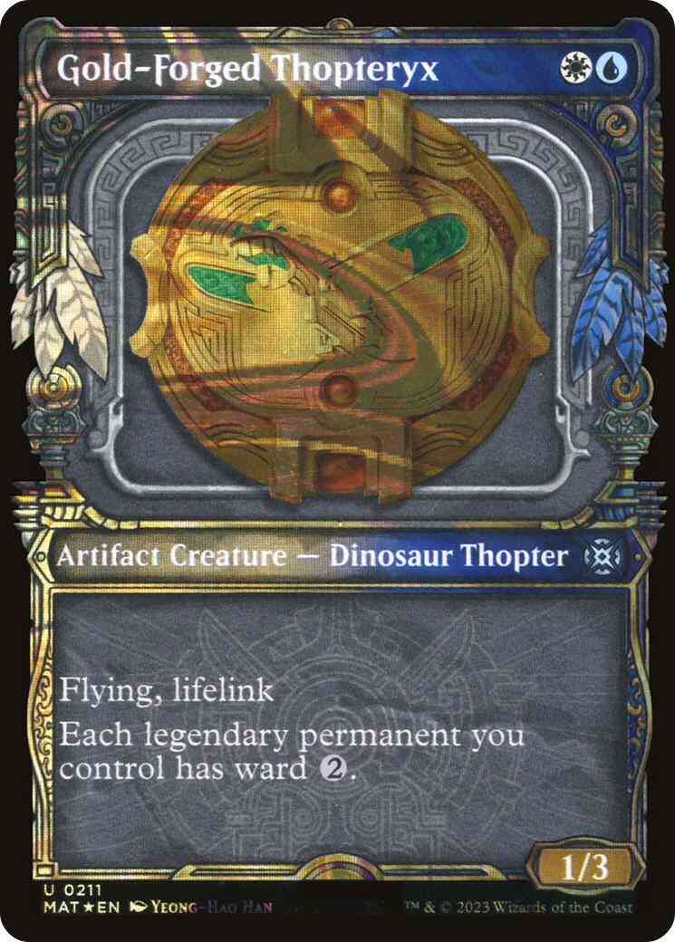 Gold-Forged Thopteryx [211] [Planar Showcase] [March of the Machine: The Aftermath] [Halo Foil]