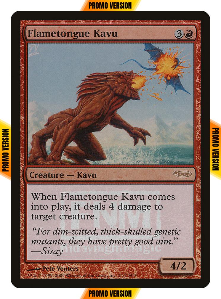 Flametongue Kavu [3] [Friday Night Magic 2005] [Foil]