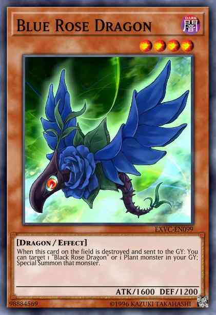Blue Rose Dragon - EXVC-EN099 - Secret Rare - 1st Edition