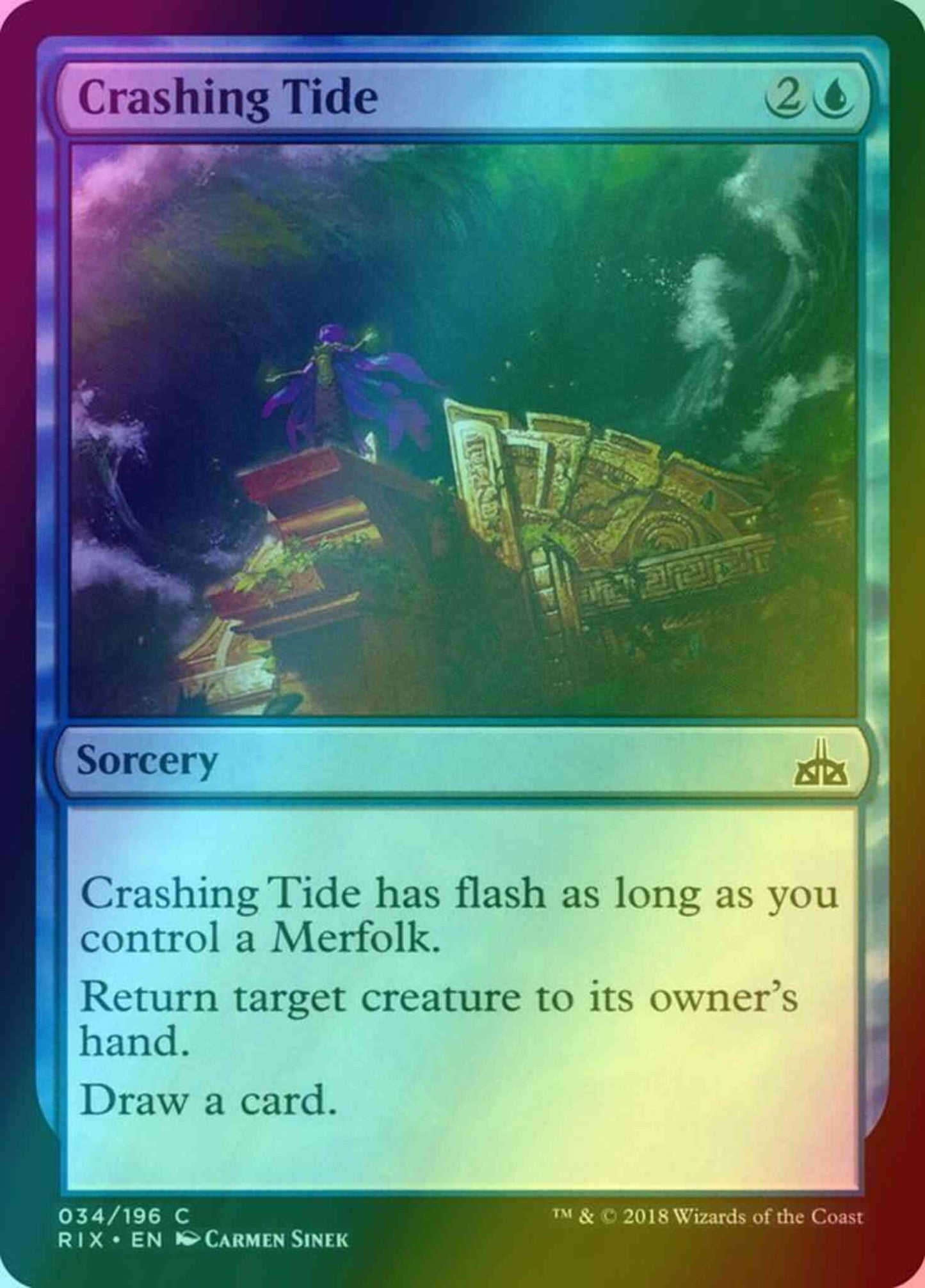 Crashing Tide [34] [Rivals of Ixalan] [Foil]