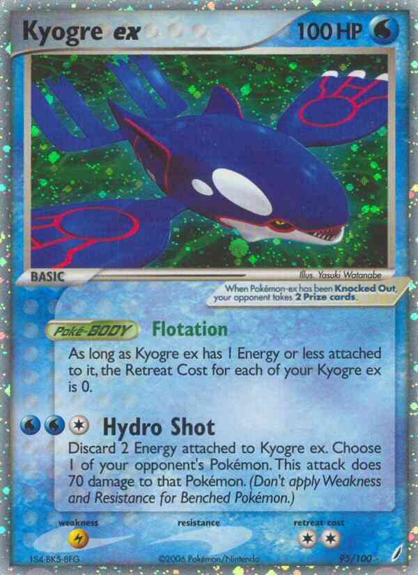 Kyogre ex - 95/100 - Rare Holo EX [ex14-95] [Ultra]