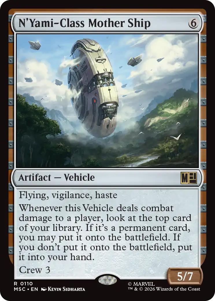 N'Yami-Class Mother Ship [110] [Marvel Super Heroes: Commander] [Non-Foil]