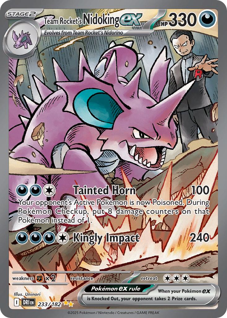 Team Rocket's Nidoking ex - 233/182 - Special Illustration Rare [sv10-233] [Ultra]