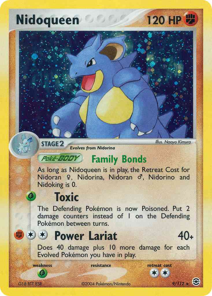 Nidoqueen - 9/112 - Rare Holo [ex6-9] [Reverse Holo]