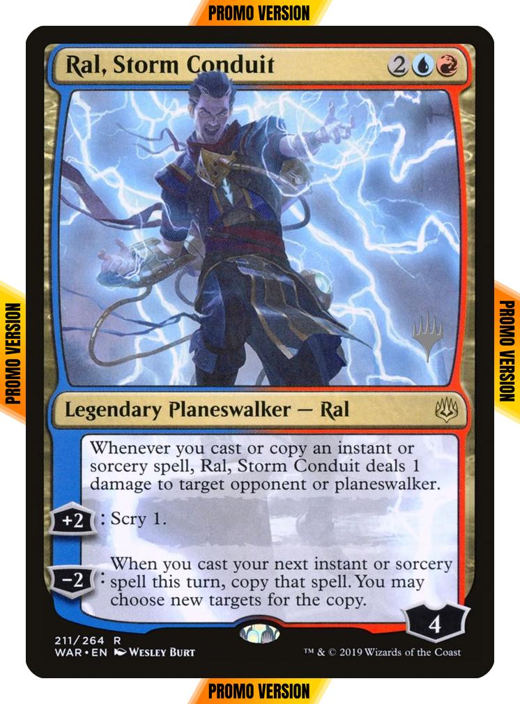 Ral, Storm Conduit [211p] [Promo Pack] [War of the Spark Promos] [Non-Foil]