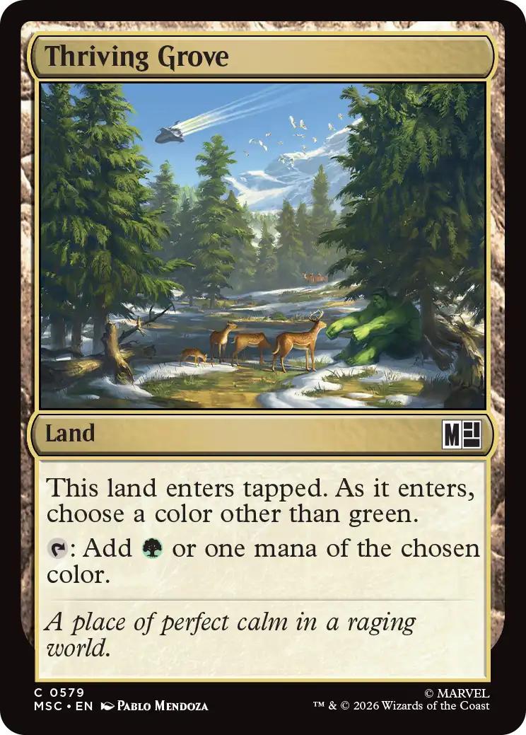 Thriving Grove [579] [Beginner Box] [Marvel Super Heroes: Commander] [Non-Foil]