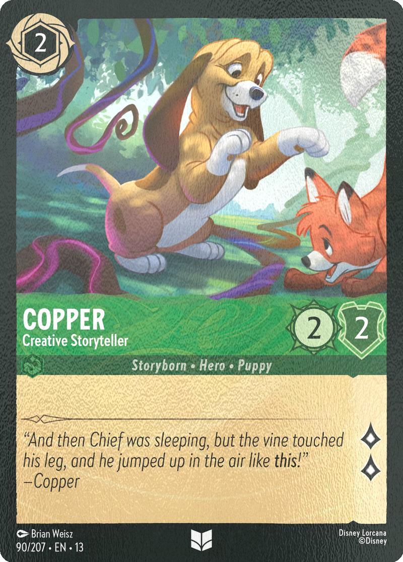 Copper - Creative Storyteller - 90/204 [Attack of the Vine!] [Cold Foil]