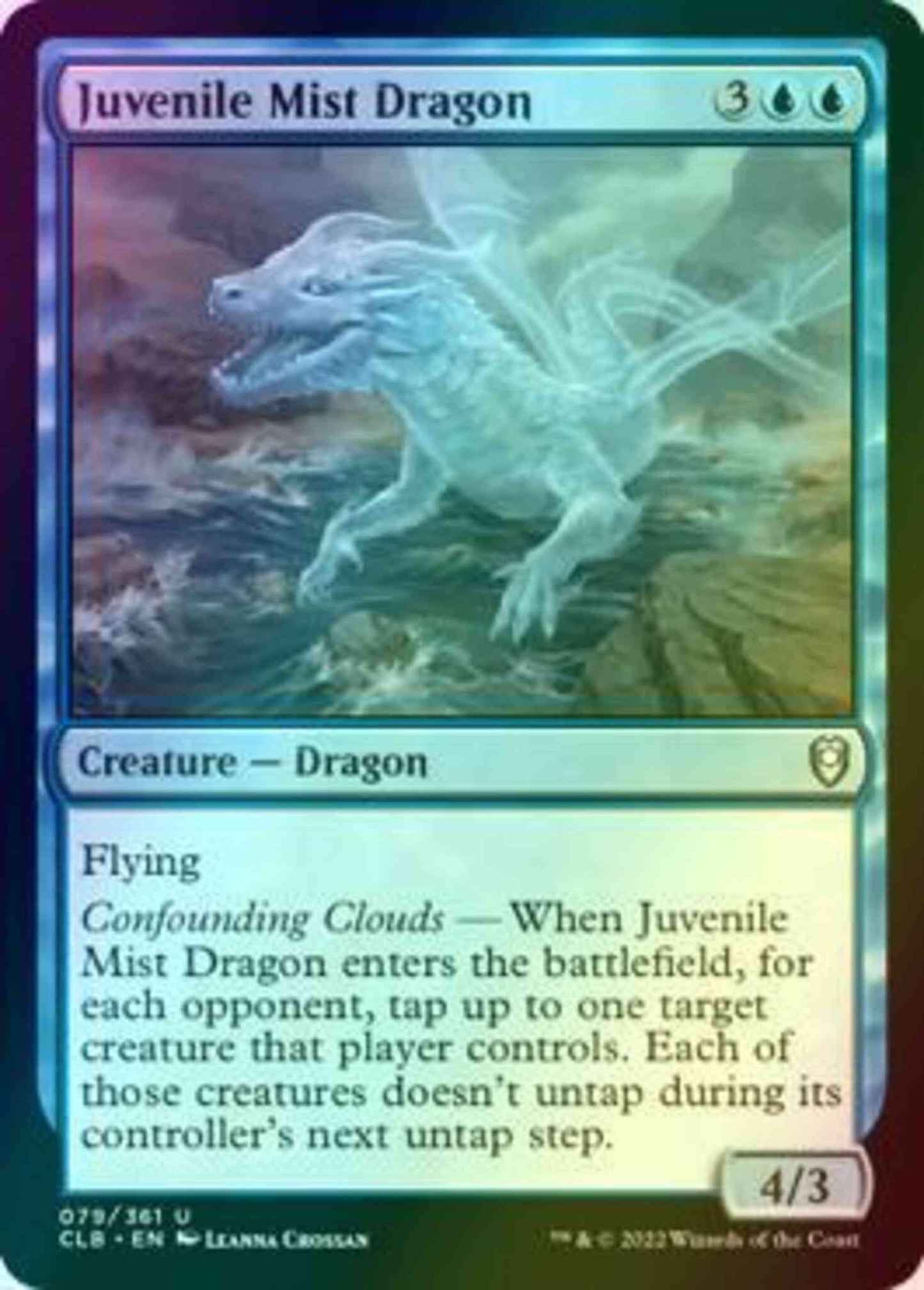 Juvenile Mist Dragon [79] [Commander Legends: Battle for Baldur's Gate] [Foil]