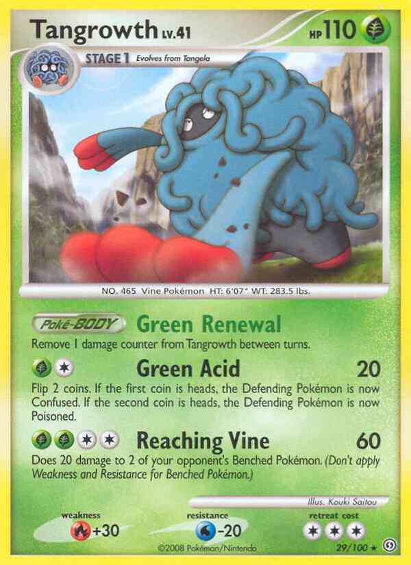 Tangrowth - 29/100 - Rare [dp7-29] [Reverse Holo]
