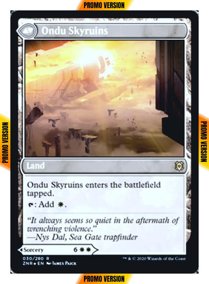 Ondu Inversion // Ondu Skyruins [Prerelease] [30s] [Zendikar Rising Promos] [Foil]