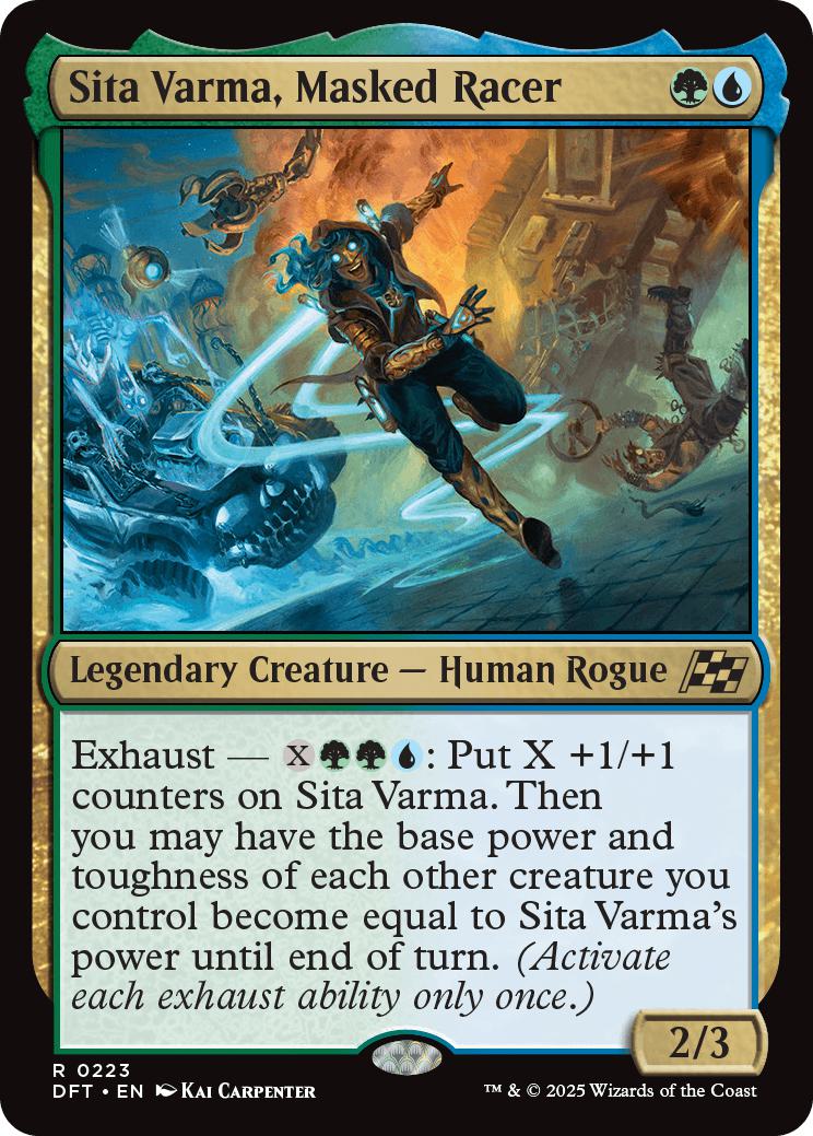Sita Varma, Masked Racer [223] [Aetherdrift] [Foil]
