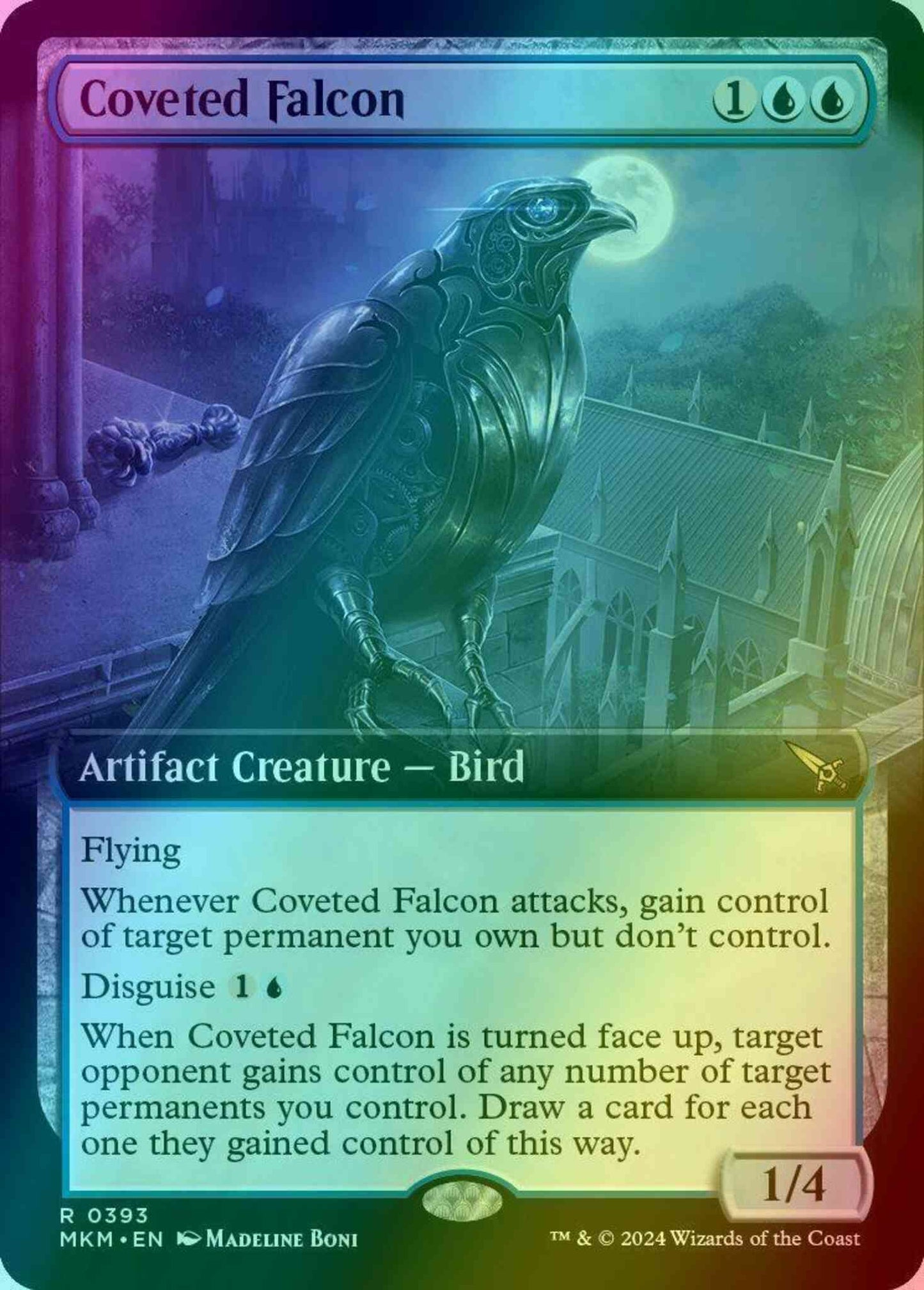 Coveted Falcon [393] [Extended Art] [Murders at Karlov Manor] [Foil]