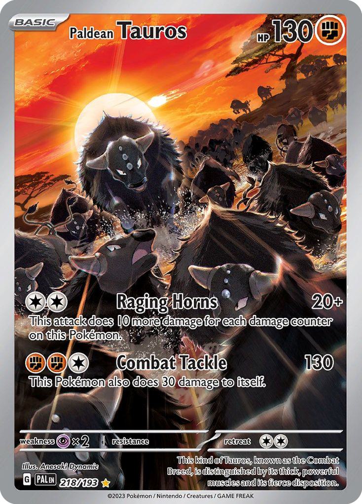 Paldean Tauros - 218/193 - Illustration Rare [sv02-218] [Ultra]