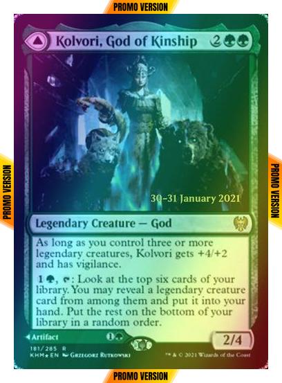 Kolvori, God of Kinship // The Ringhart Crest [Prerelease] [181s] [Kaldheim Promos] [Foil]