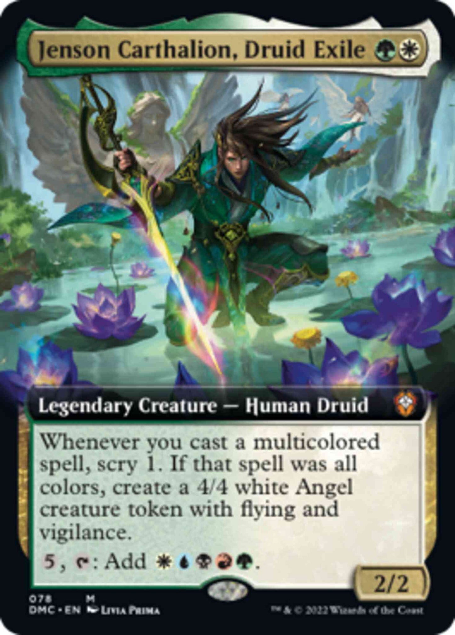 Jenson Carthalion, Druid Exile [78] [Extended Art] [Dominaria United: Commander] [Non-Foil]