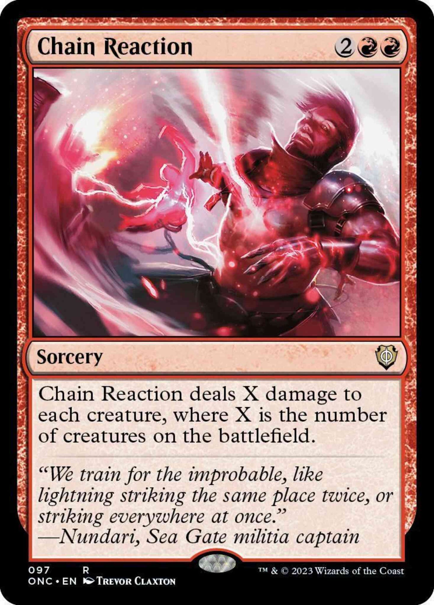 Chain Reaction [97] [Phyrexia: All Will Be One: Commander] [Non-Foil]
