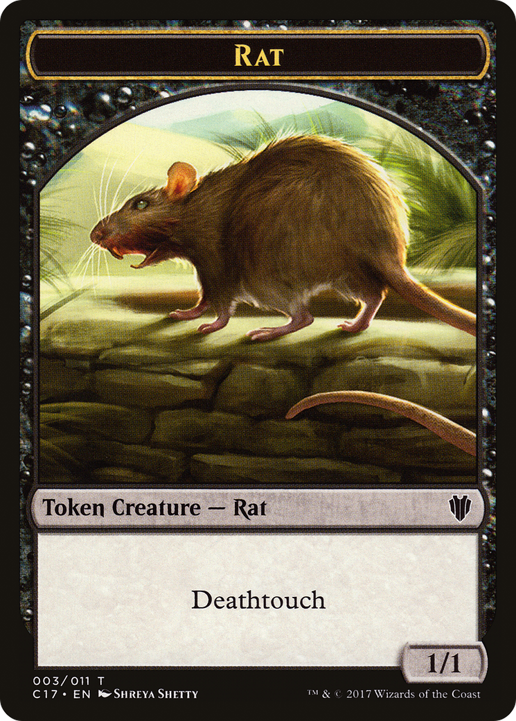 Cat Warrior Token (08) // Rat Token (03) [Commander 2017 Tokens] [Non-Foil]