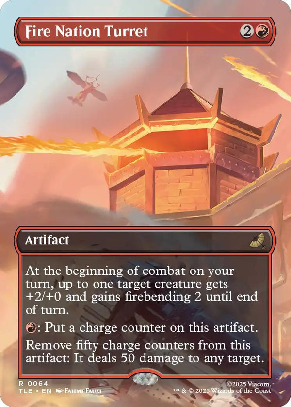 Fire Nation Turret [64] [Borderless] [Scene] [Avatar: The Last Airbender Eternal] [Non-Foil]