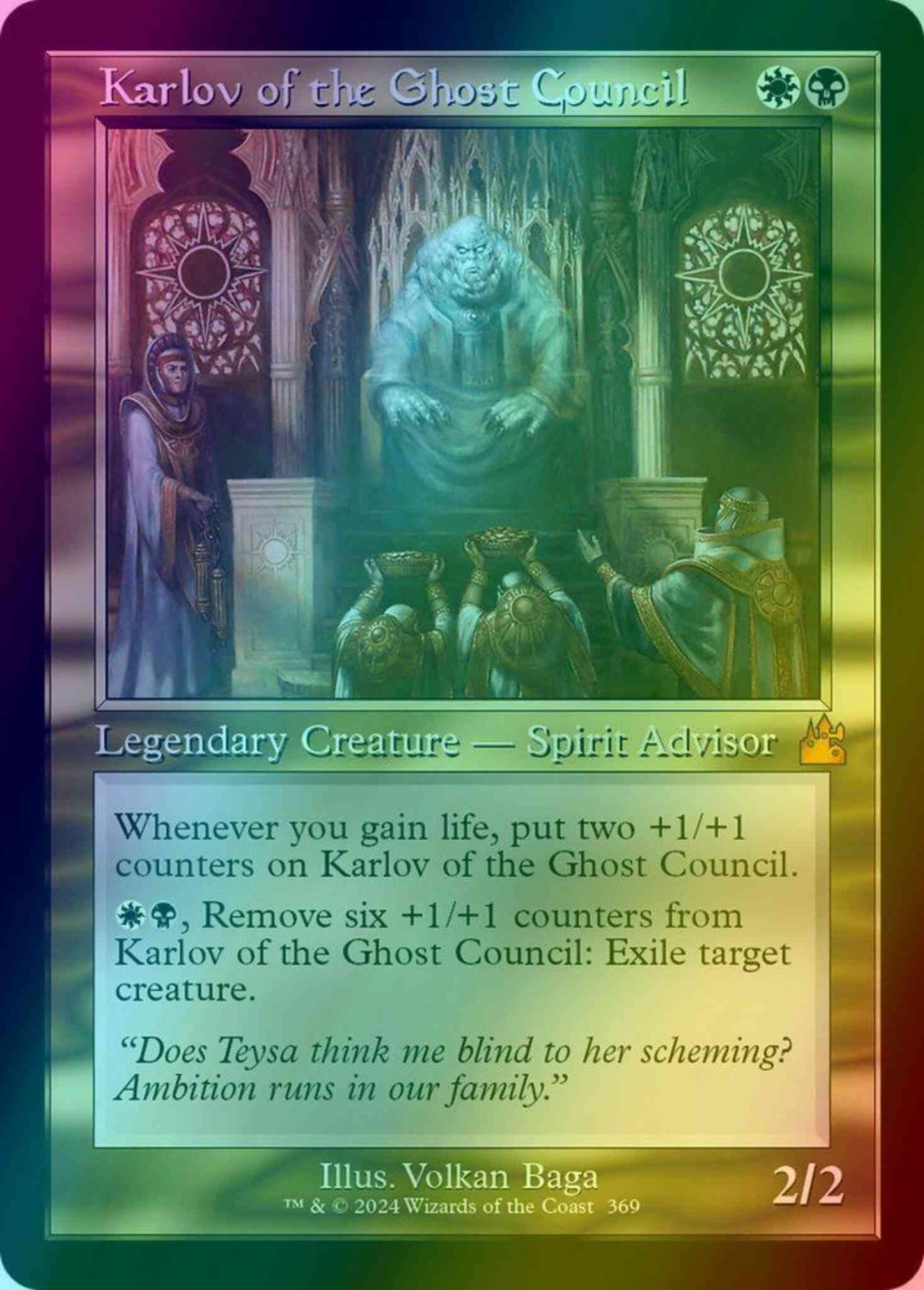 Karlov of the Ghost Council [369] [Retro Frame] [Ravnica Remastered] [Foil]