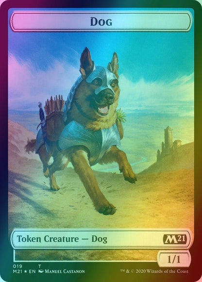 Demon Token (06) // Dog Token (19) [Core Set 2021 Tokens] [Foil]