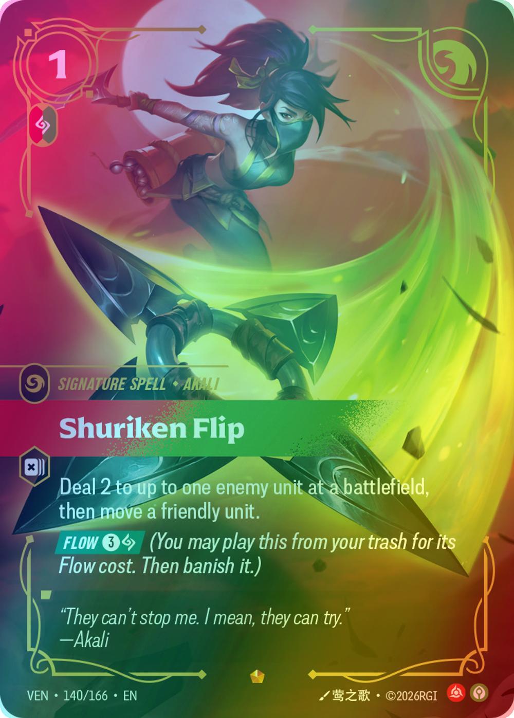 Shuriken Flip - 140/166 [Vendetta] [Foil]