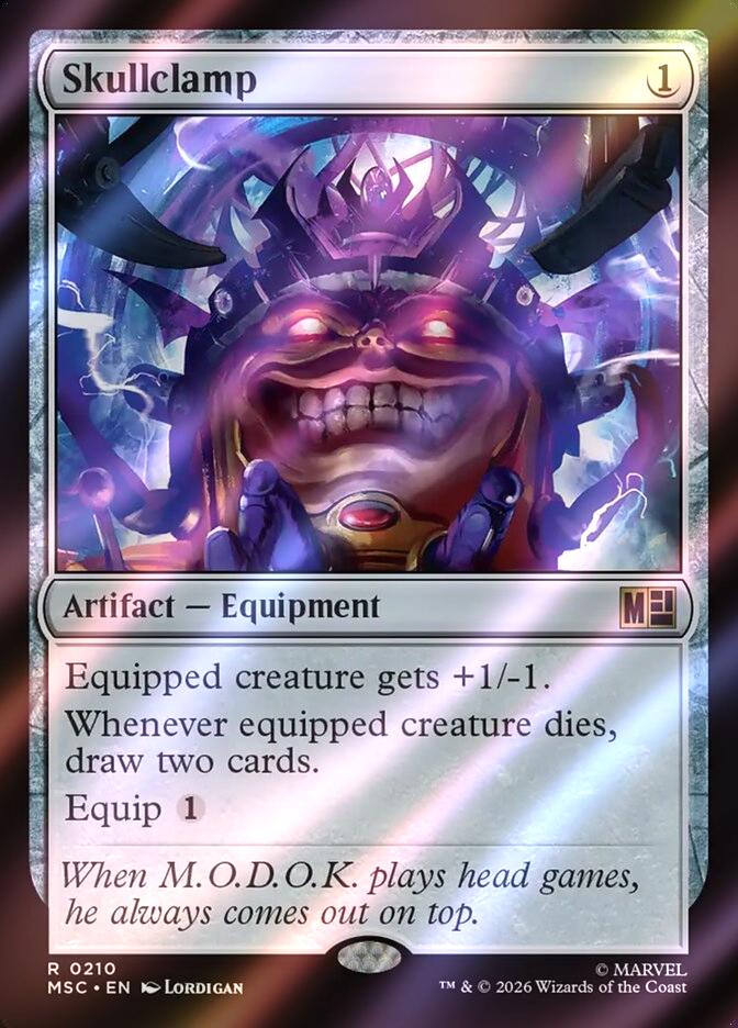 Skullclamp [210] [Marvel Super Heroes: Commander] [Surge Foil]