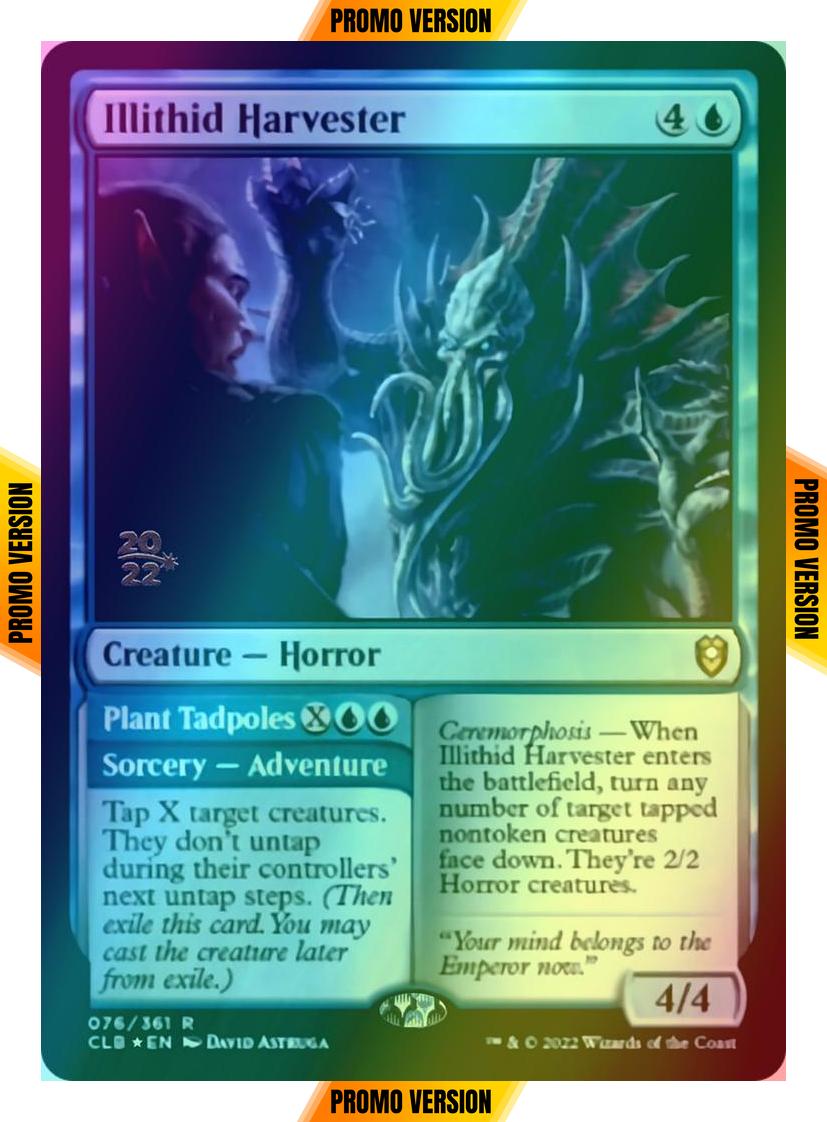 Illithid Harvester // Plant Tadpoles [76s] [Prerelease] [Commander Legends: Battle for Baldur's Gate: Promos] [Foil]