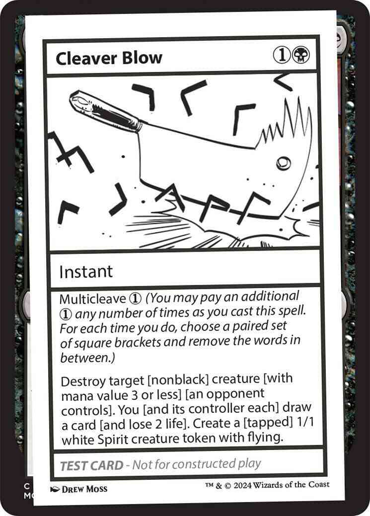 Cleaver Blow [306] [Playtest Card] [Mystery Booster 2] [Non-Foil]