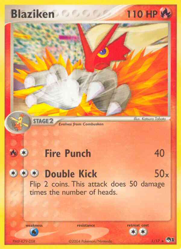 Blaziken - 1/17 - Rare [pop1-1] [Holo]