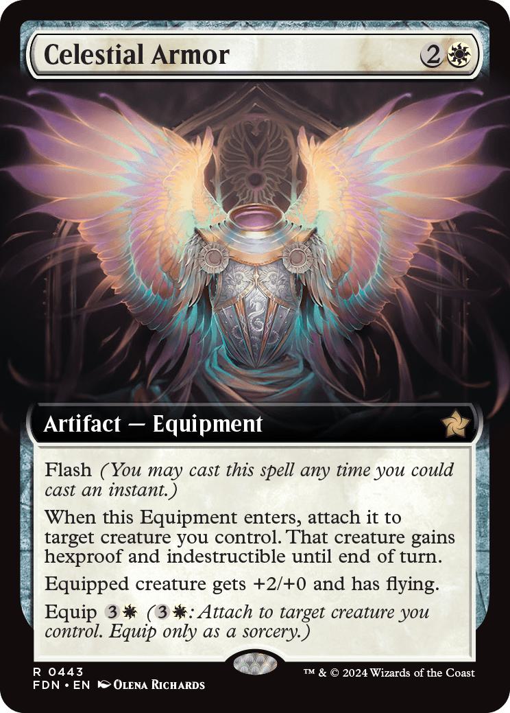 Celestial Armor [443] [Extended Art] [Foundations] [Non-Foil]