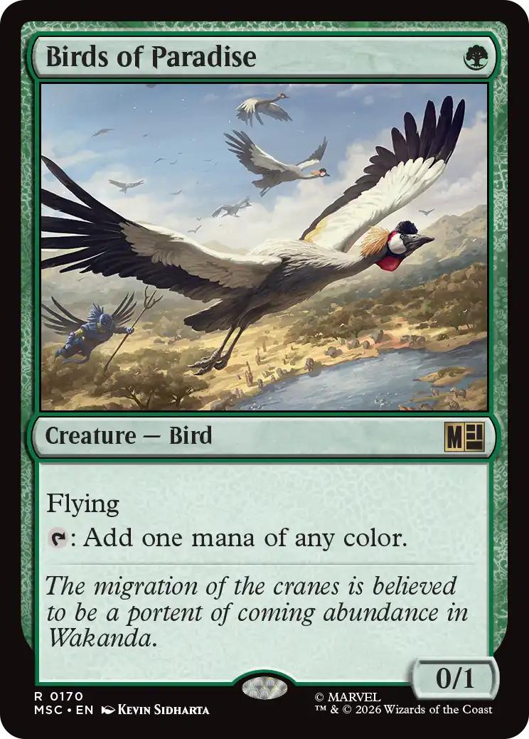 Birds of Paradise [170] [Marvel Super Heroes: Commander] [Non-Foil]