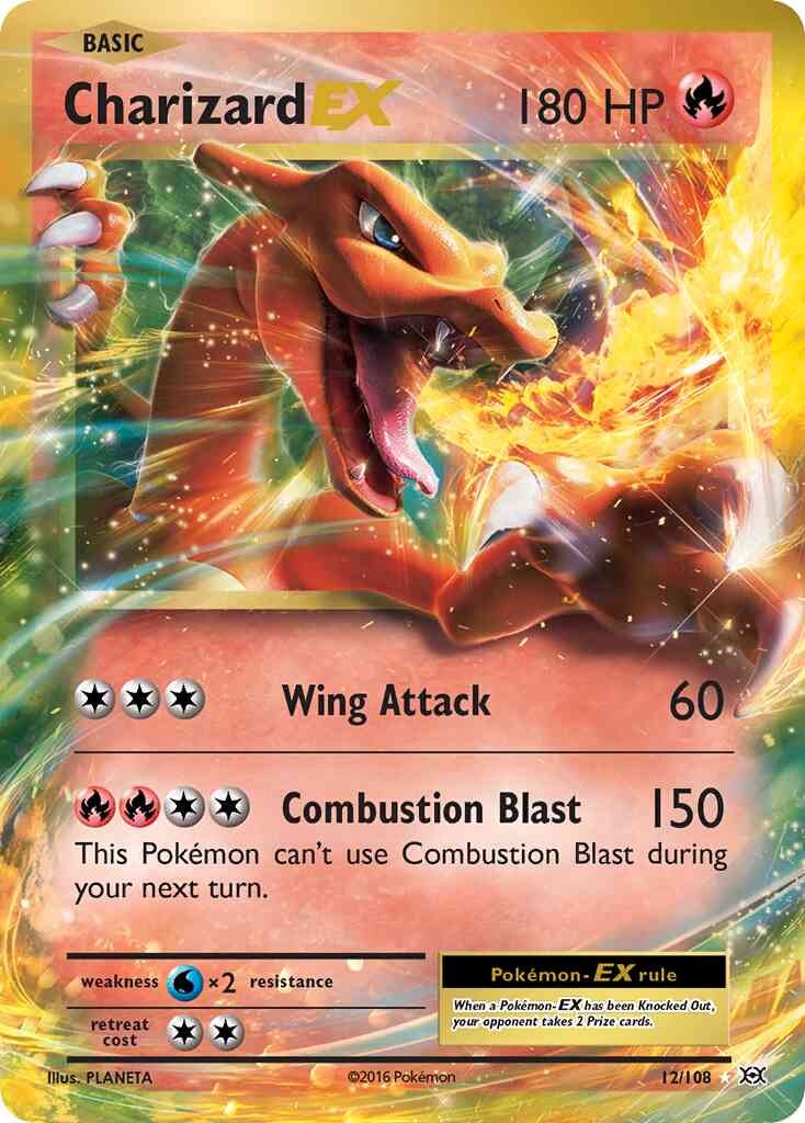 Charizard-EX - 12/108 - Rare Holo EX [xy12-12] [Ultra]