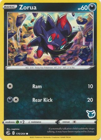 Zorua - 170/264 - Common - Eevee Stamp [ba02-EVE5] [Non-Holo]