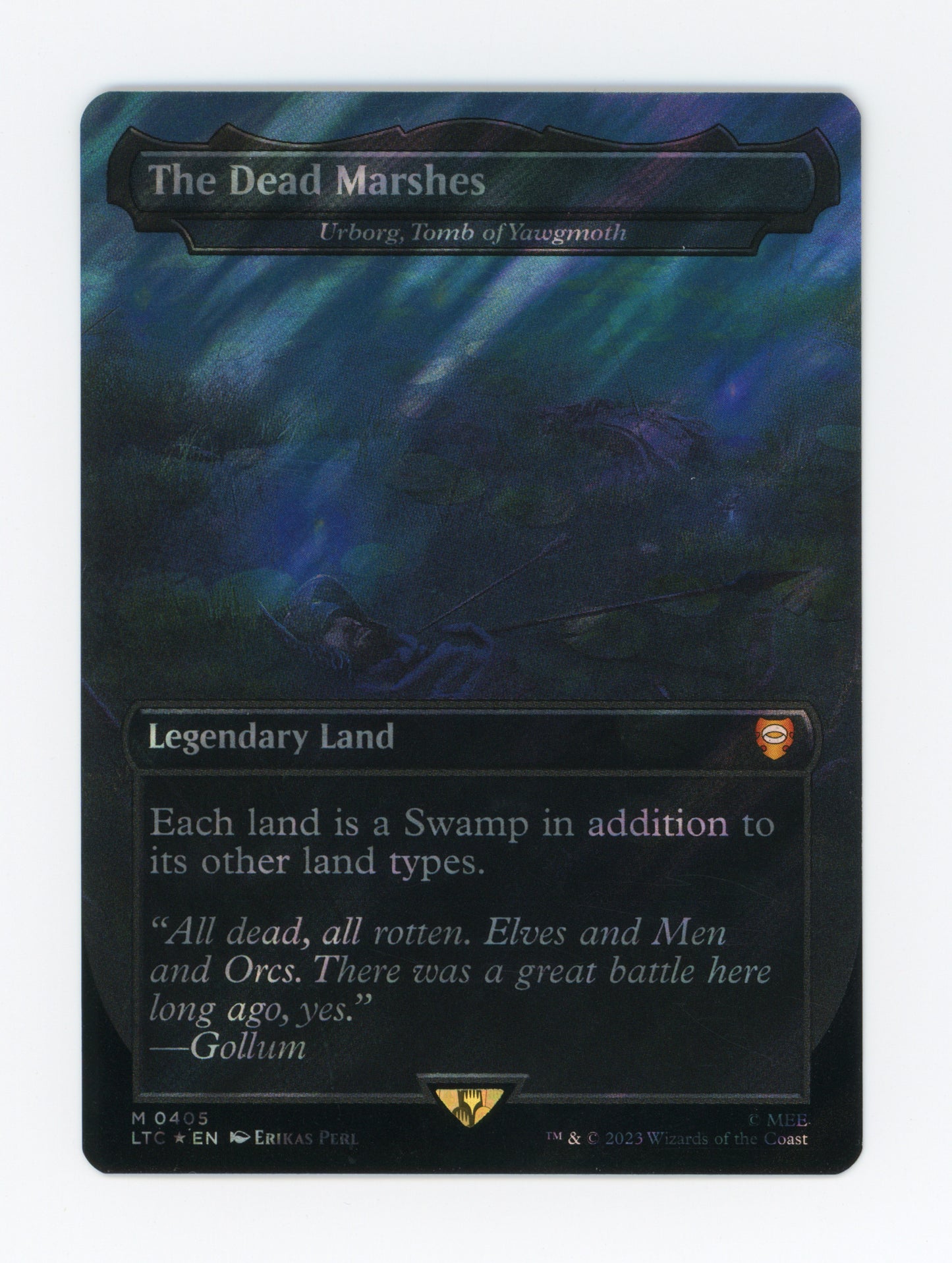 The Dead Marshes - Urborg, Tomb of Yawgmoth — Borderless|Realms and Relics|Surge Foil — ID 20030