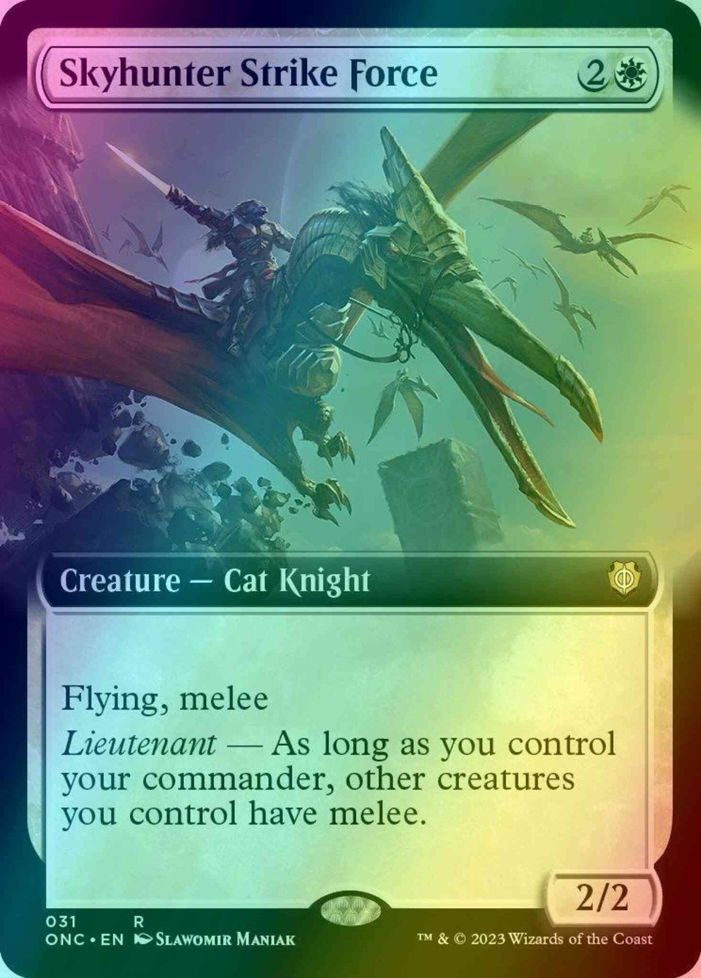 Skyhunter Strike Force [31] [Extended Art] [Phyrexia: All Will Be One: Commander] [Foil]