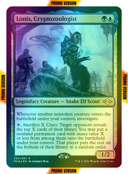 Lonis, Cryptozoologist [Prerelease] [204S] [Modern Horizons 2 Promos] [Foil]