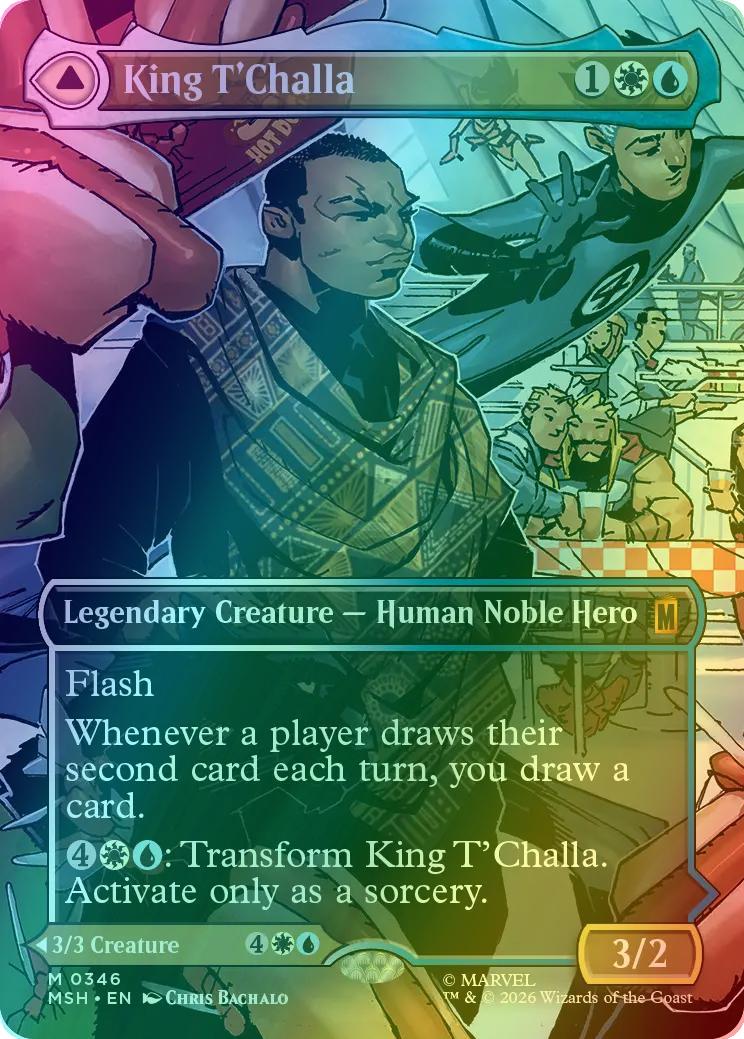 King T'Challa // Black Panther, Hope Enduring [346] [Borderless] [Scene] [Marvel Super Heroes] [Foil]