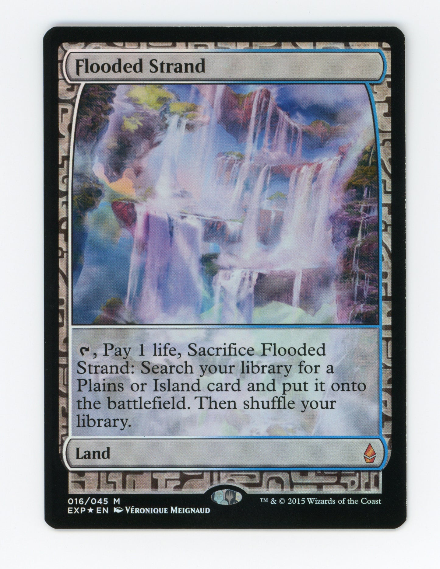 Flooded Strand — Damaged|Masterpiece Series|Foil — ID 18008