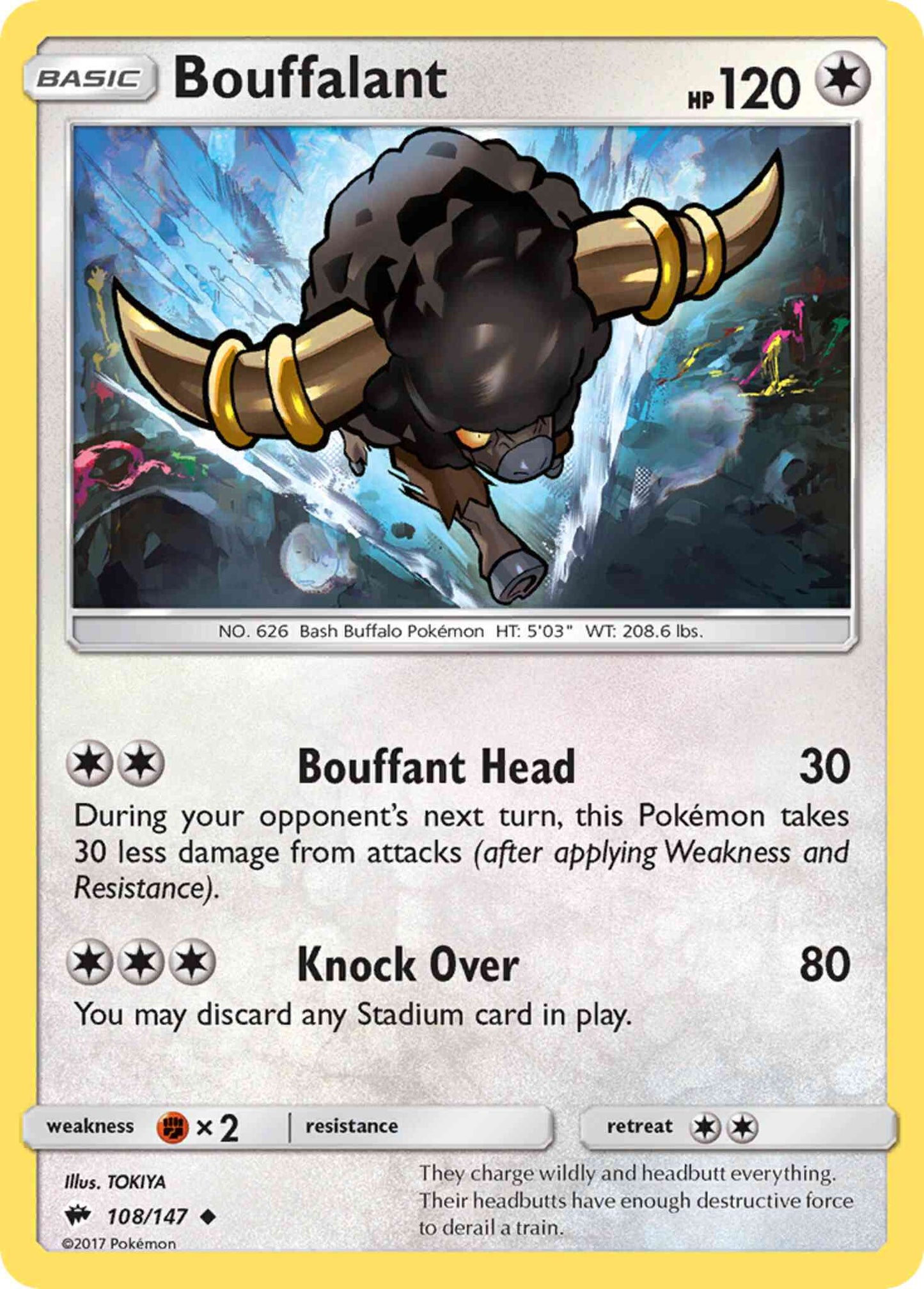 Bouffalant - 108/147 - Uncommon [sm3-108] [Non-Holo]