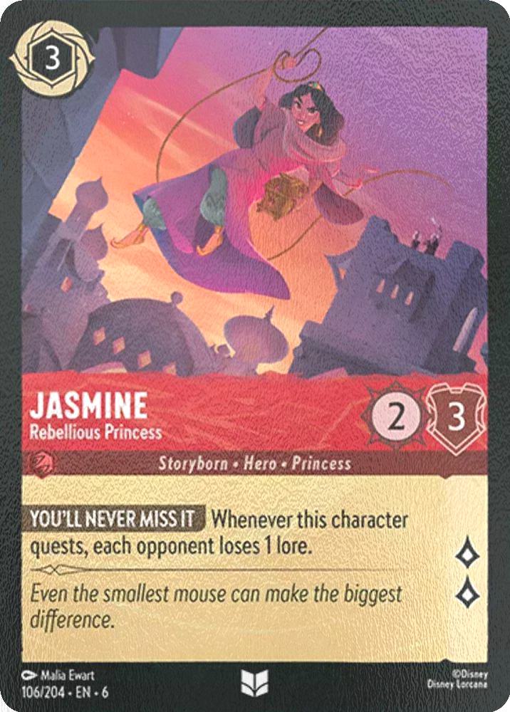 Jasmine - Rebellious Princess - 106/204 [Azurite Sea] [Cold Foil]