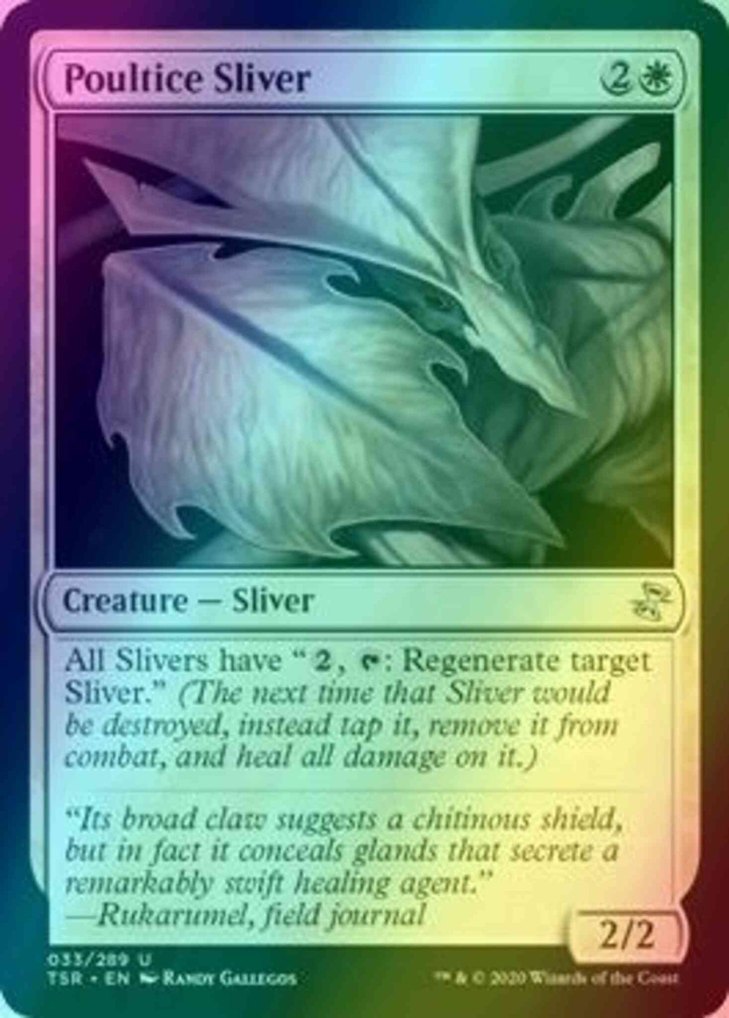 Poultice Sliver [33] [Time Spiral Remastered] [Foil]