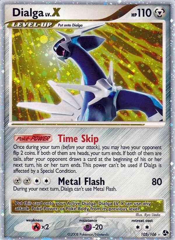 Dialga - 105/106 - Rare Holo Lv.X [dp4-105] [Ultra]
